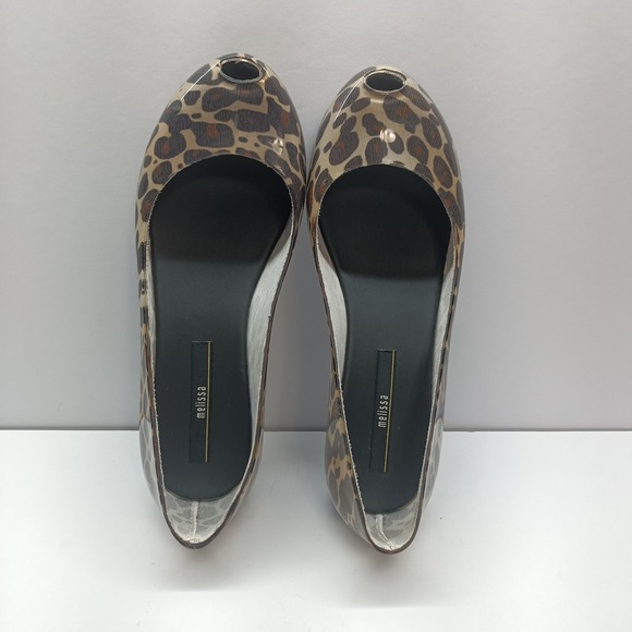 Melissa Shoes - Melissa Women's Leopard Print‎ Slip On Ballet Type Flats Size US 6 EUR 37